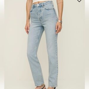Cynthia High Rise Straight Jeans